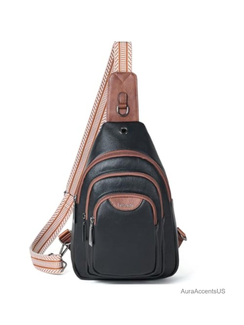 Crossbody Sling Bag Anti Theft Fanny Pack Faux Leather Adjustable